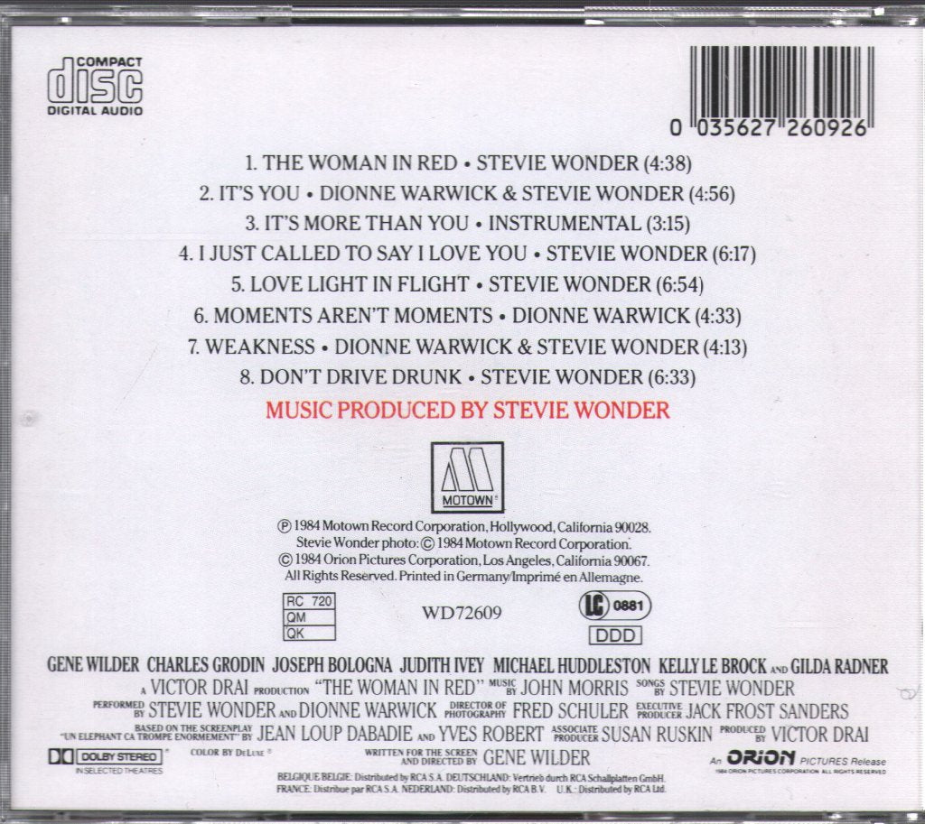 Woman In Red - Selections From The Original Motion Picture Soundtrack - Cd