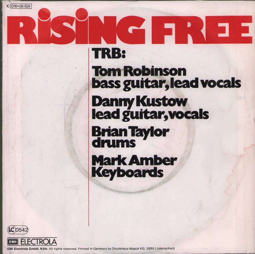 Tom Robinson Band - Rising Free - 7 Inch
