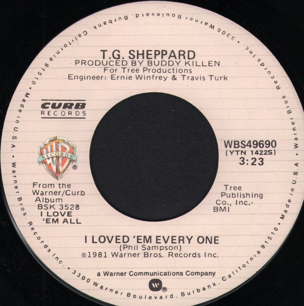 T.G. Sheppard - I Loved Em Every One - 7 Inch