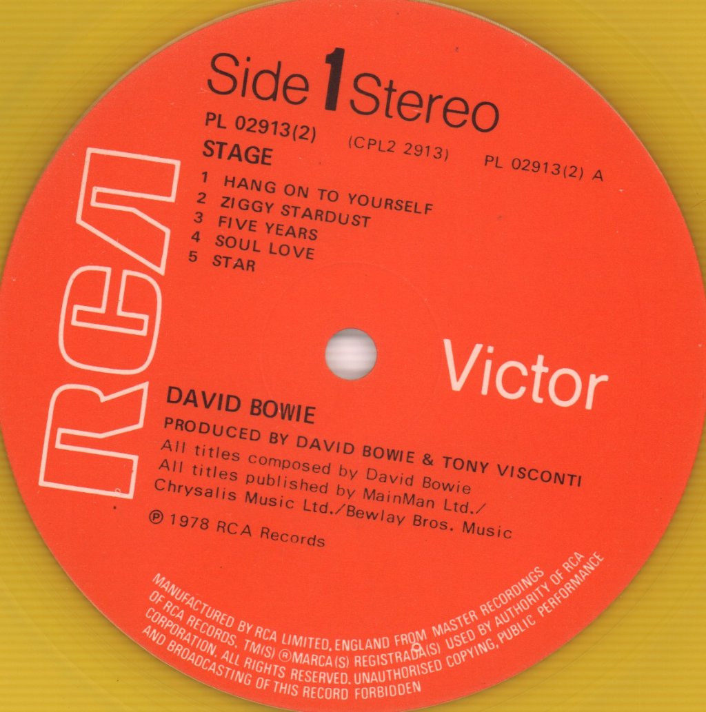 David Bowie - Stage - Double Lp