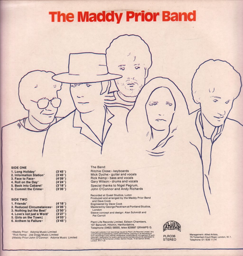 Maddy Prior Band - Hooked On Winning - Lp
