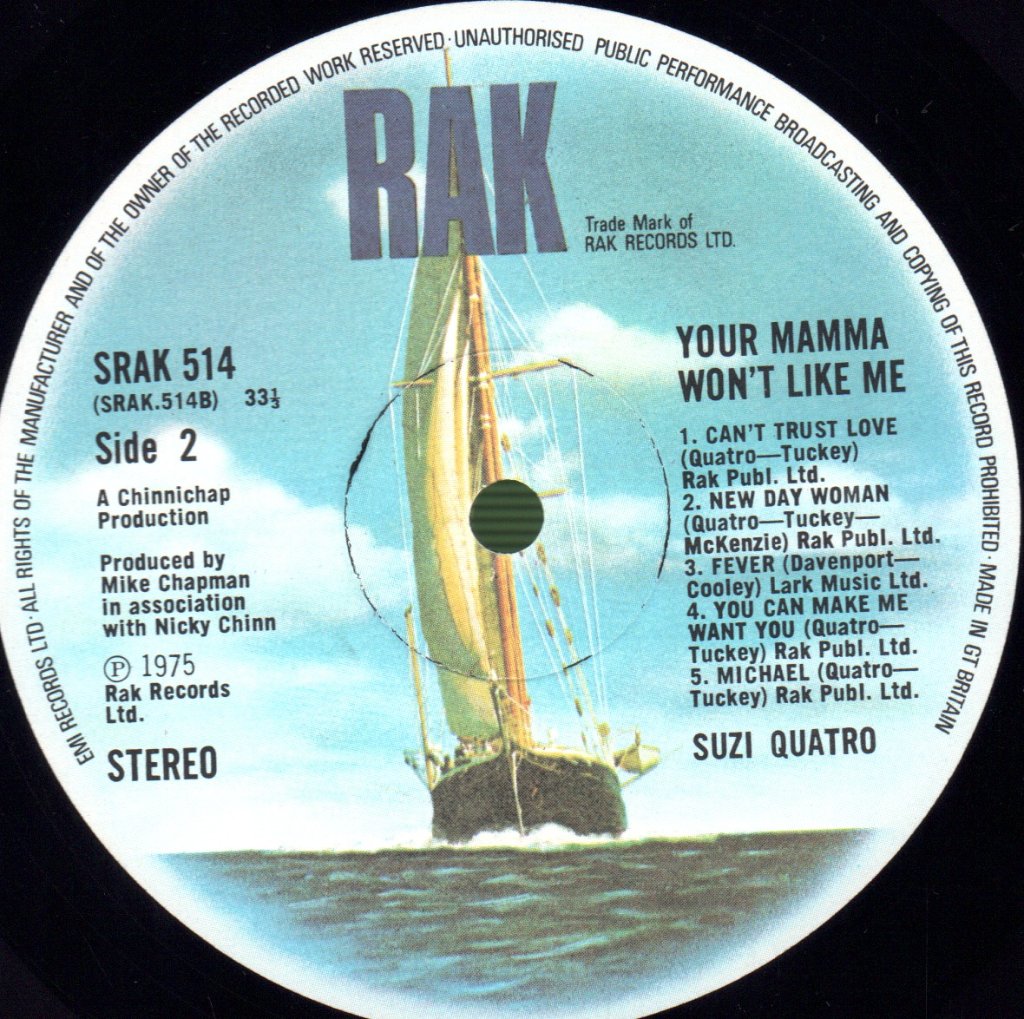 Suzi Quatro - Your Mamma Won't Like Me - Lp