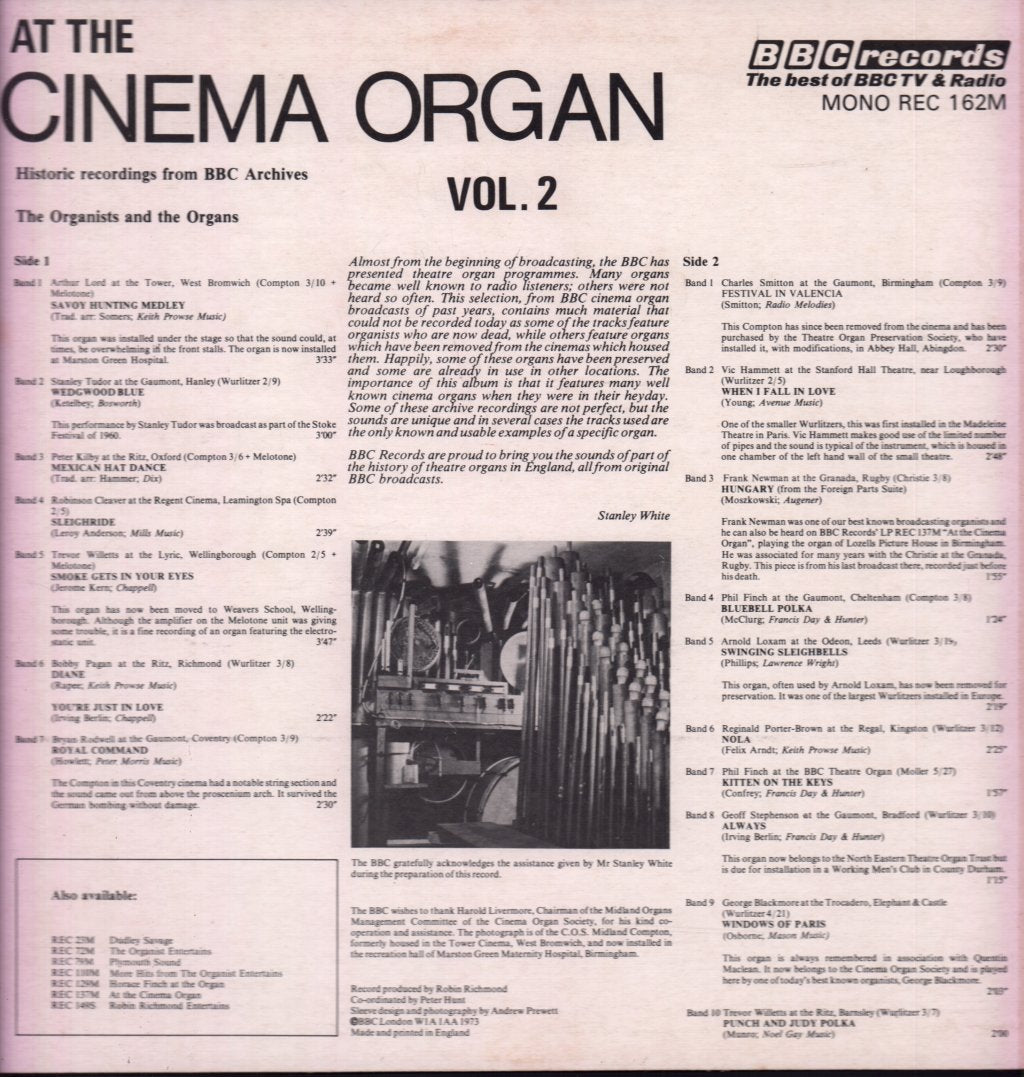 Various - At The Cinema Organ Vol. 2 - Lp