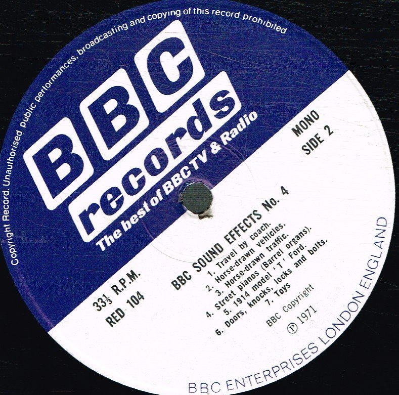 No Artist - Sound Effects No. 4 - Lp