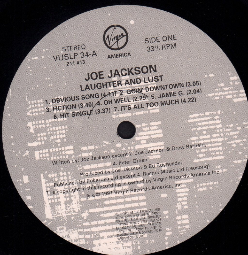 Joe Jackson - Laughter And Lust - Lp