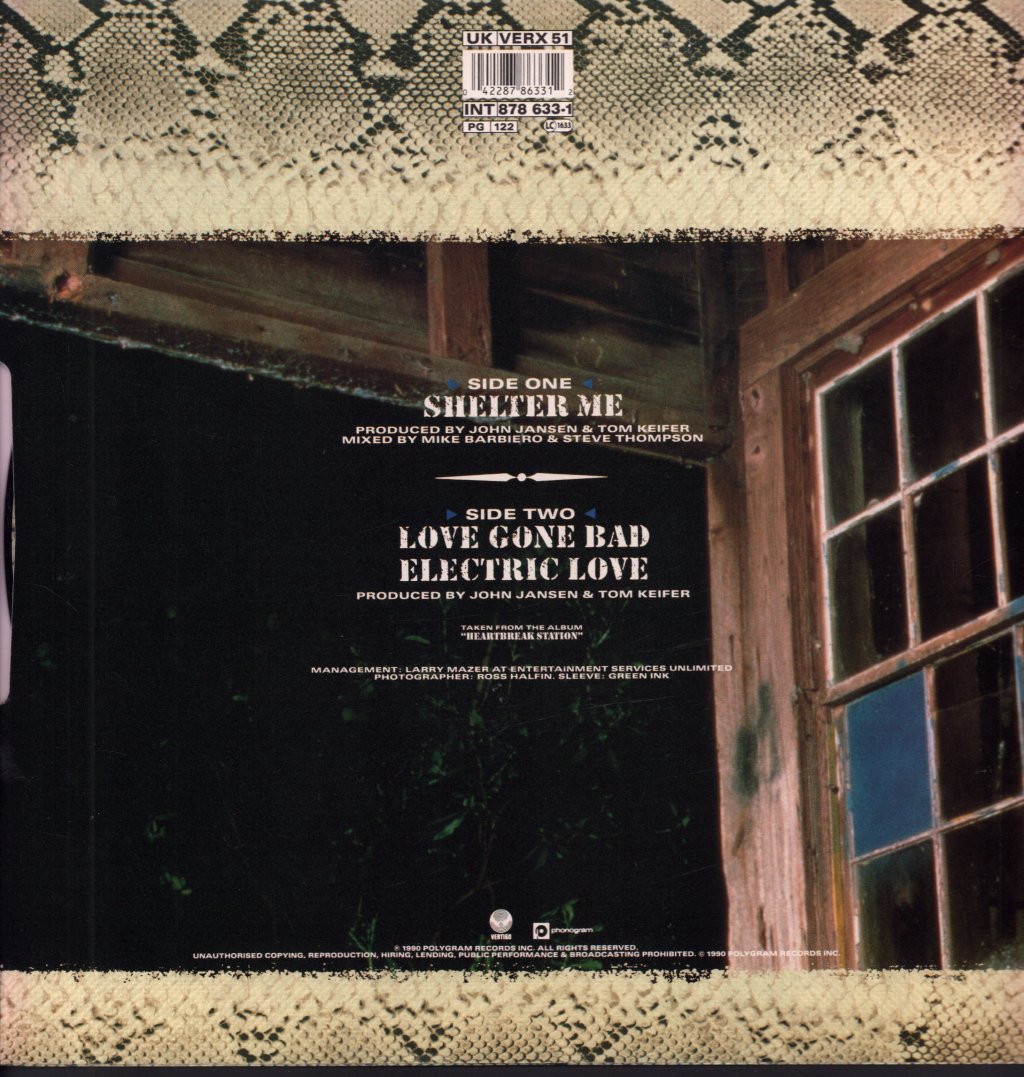 Cinderella - Shelter Me - 12 Inch