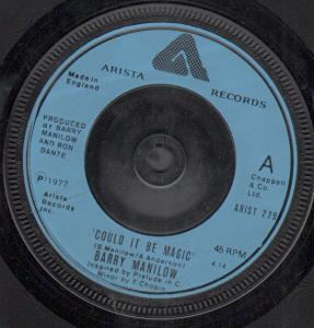 Barry Manilow - Could It Be Magic - 7 Inch
