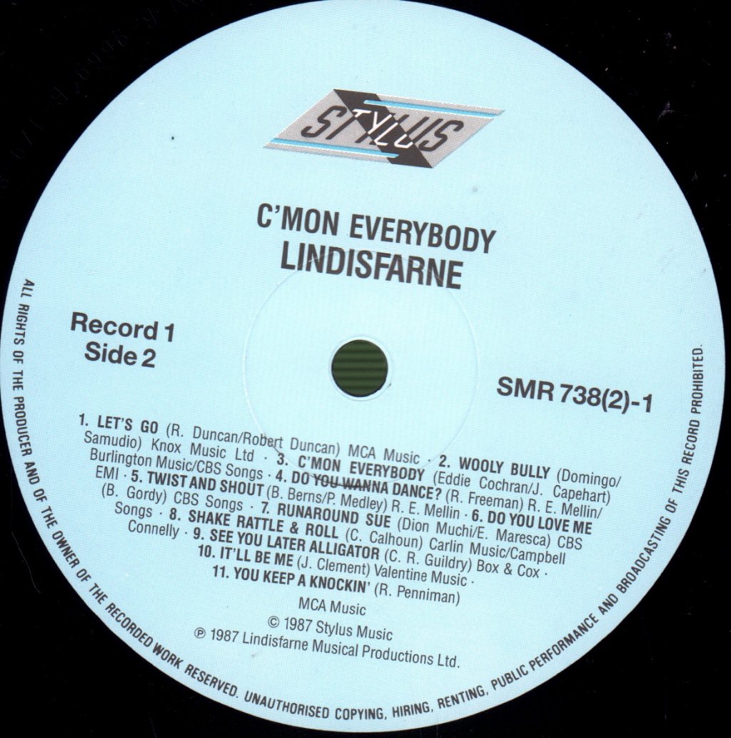 Lindisfarne - C'Mon Everybody! - Double Lp