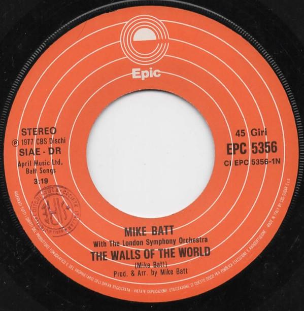 Mike Batt - Walls Of The World - 7 Inch