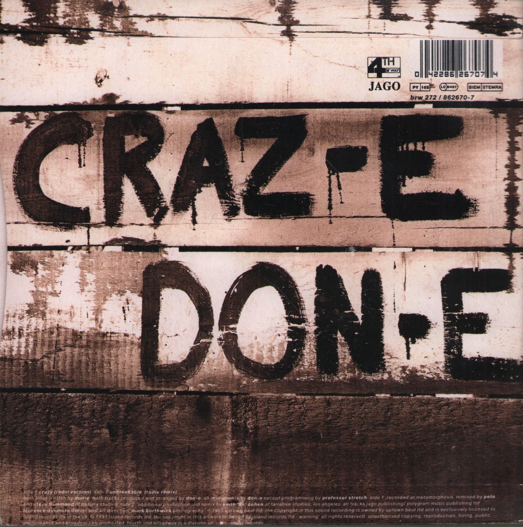 Don-E - Craz-E - 7 Inch