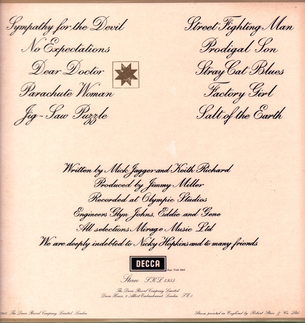 Rolling Stones - Beggars Banquet - Lp