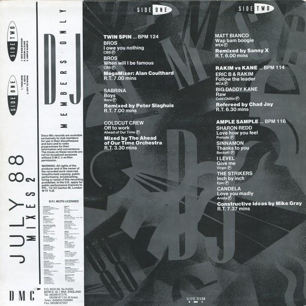Various Artists - July 88 Mixes 2 - 12 Inch