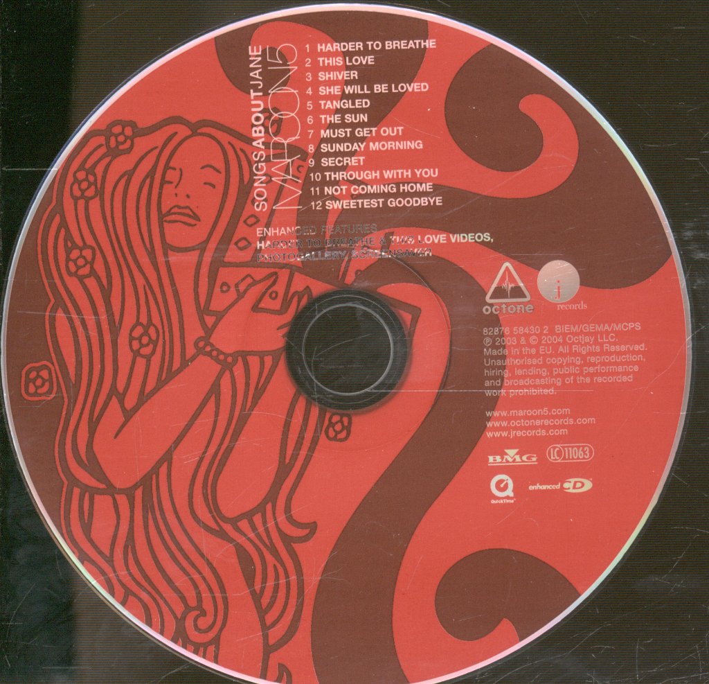 Maroon 5 - Songs About Jane - Cd