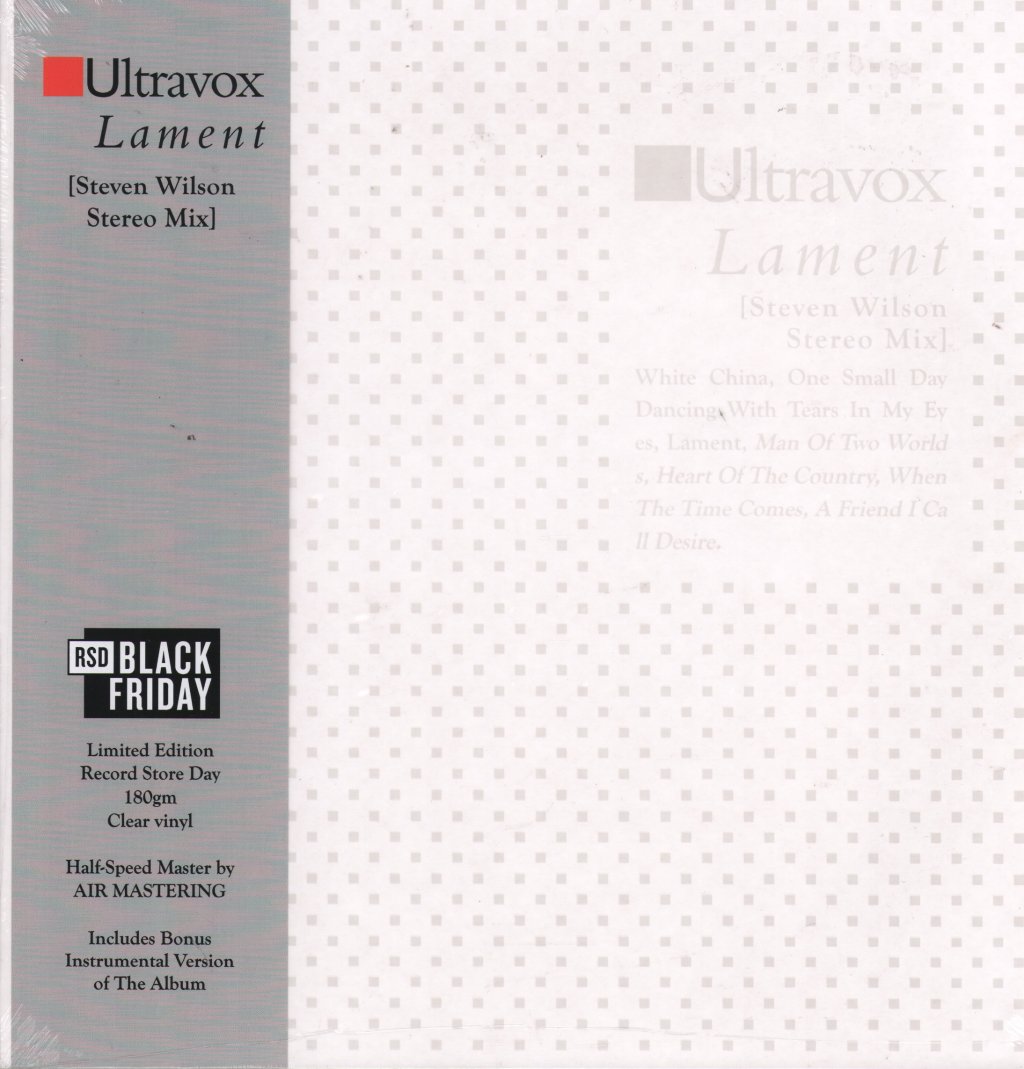 Ultravox - Lament [Steven Wilson Stereo Mix] (Black Friday 2024) - Double Lp