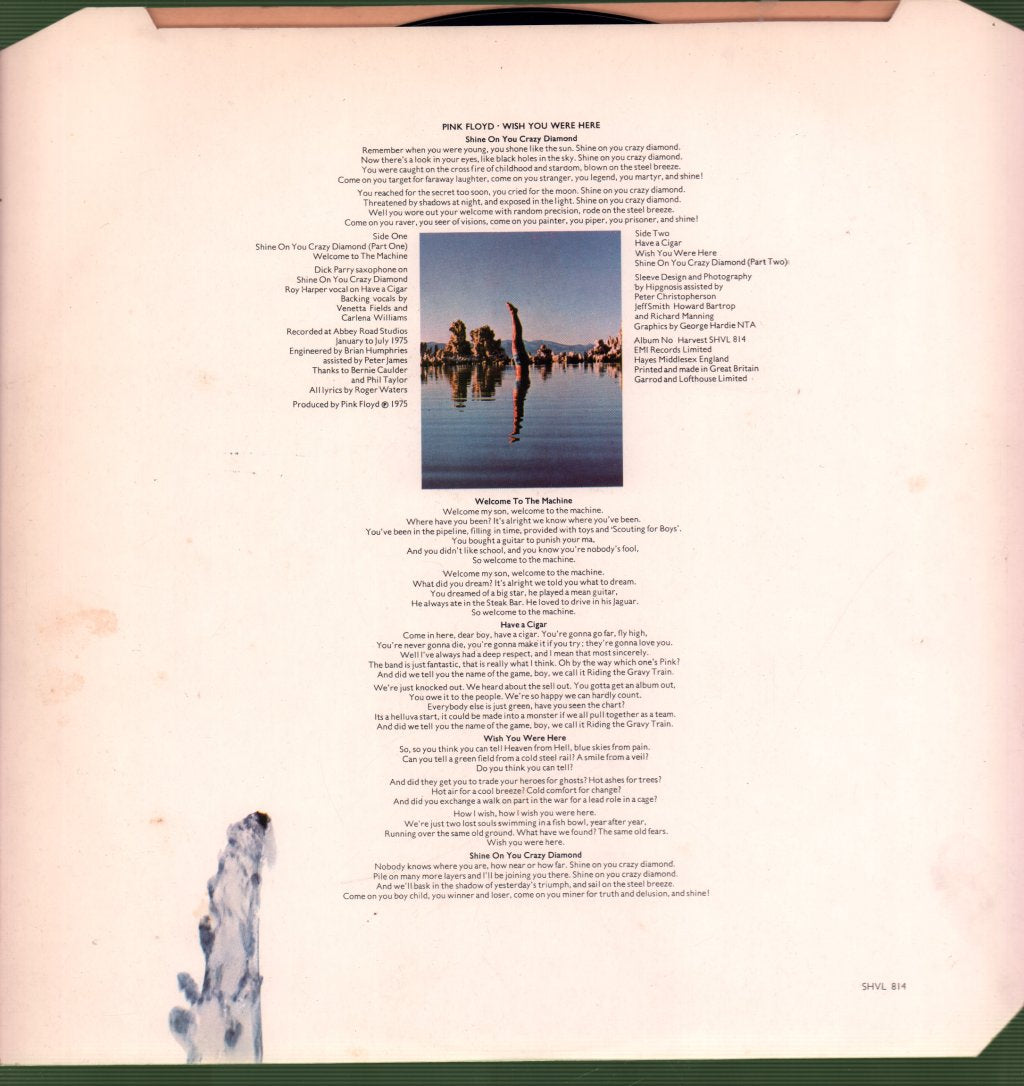 Pink Floyd - Wish You Were Here - Lp