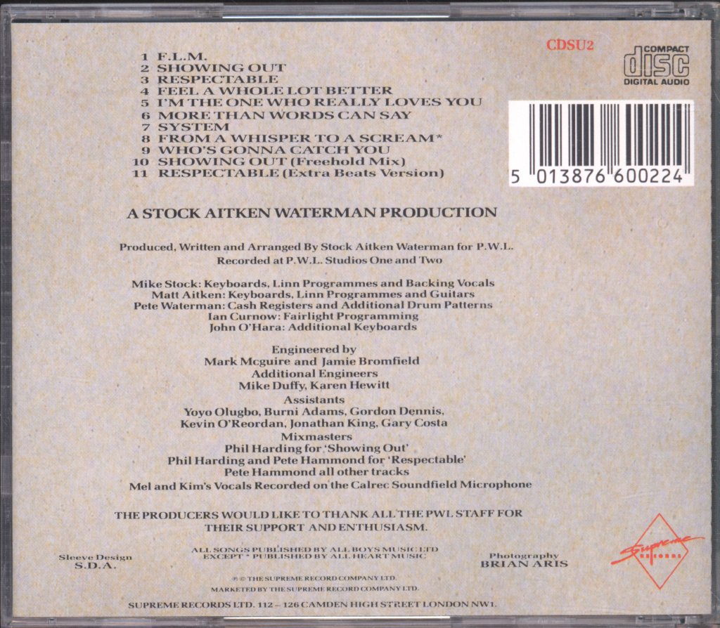 Mel And Kim - F.L.M. - Cd