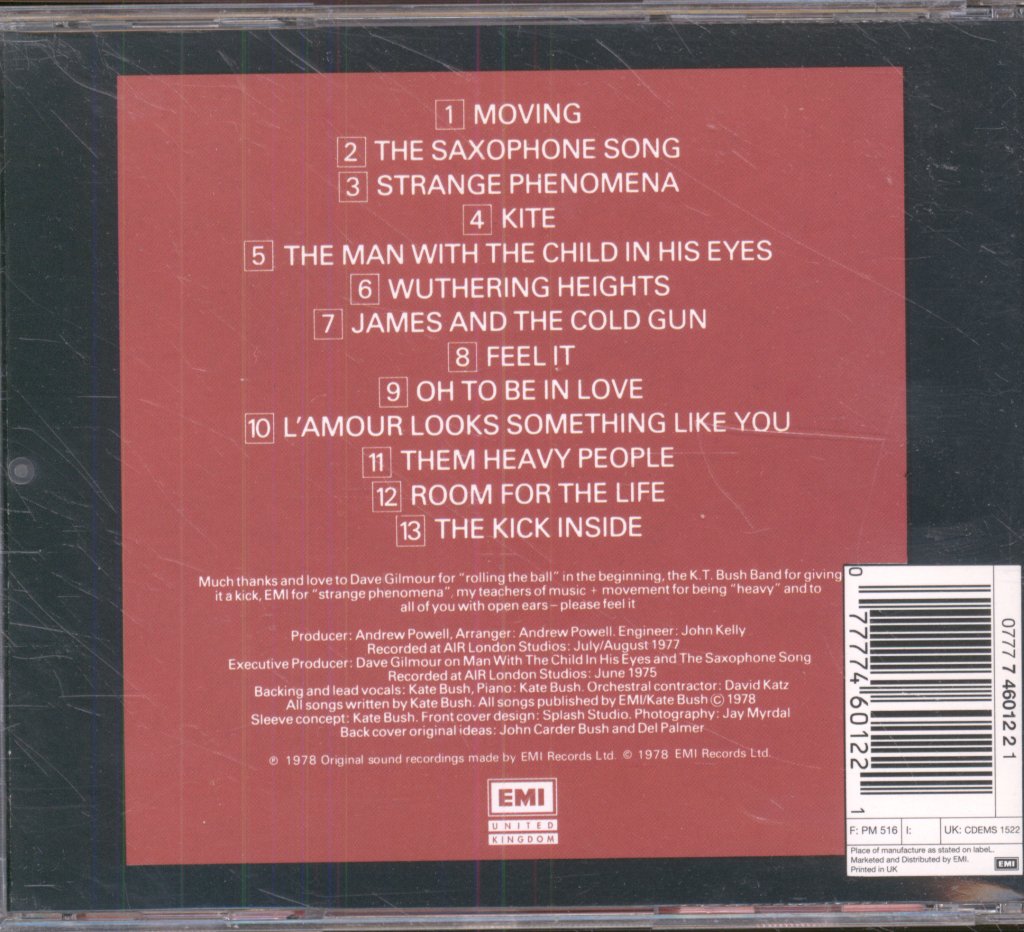 Kate Bush - Kick Inside - Cd