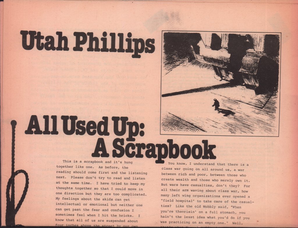 Utah Phillips - All Used Up A Scrapbook - Lp