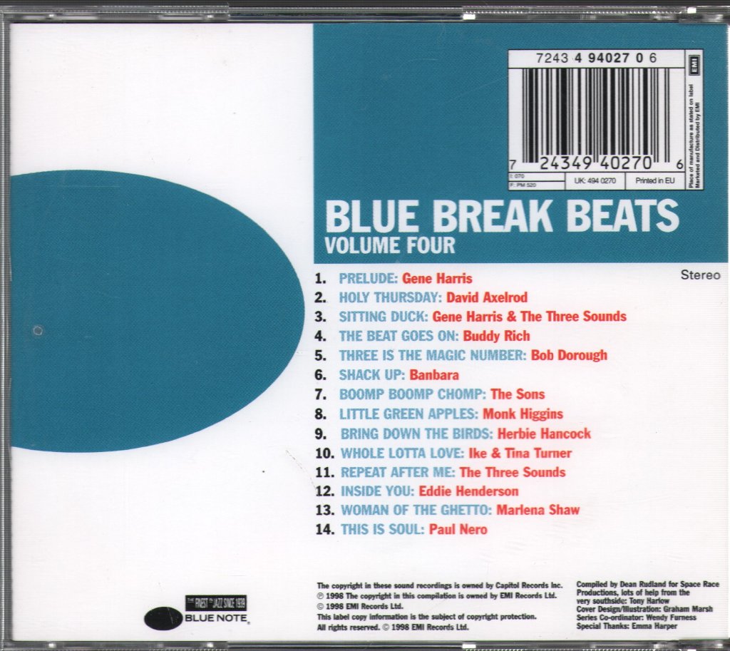 Various Artists - Blue Break Beats Volume Four - Cd