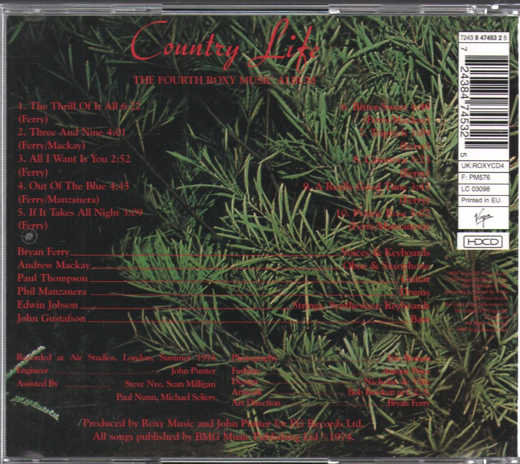 Roxy Music - Country Life - Cd