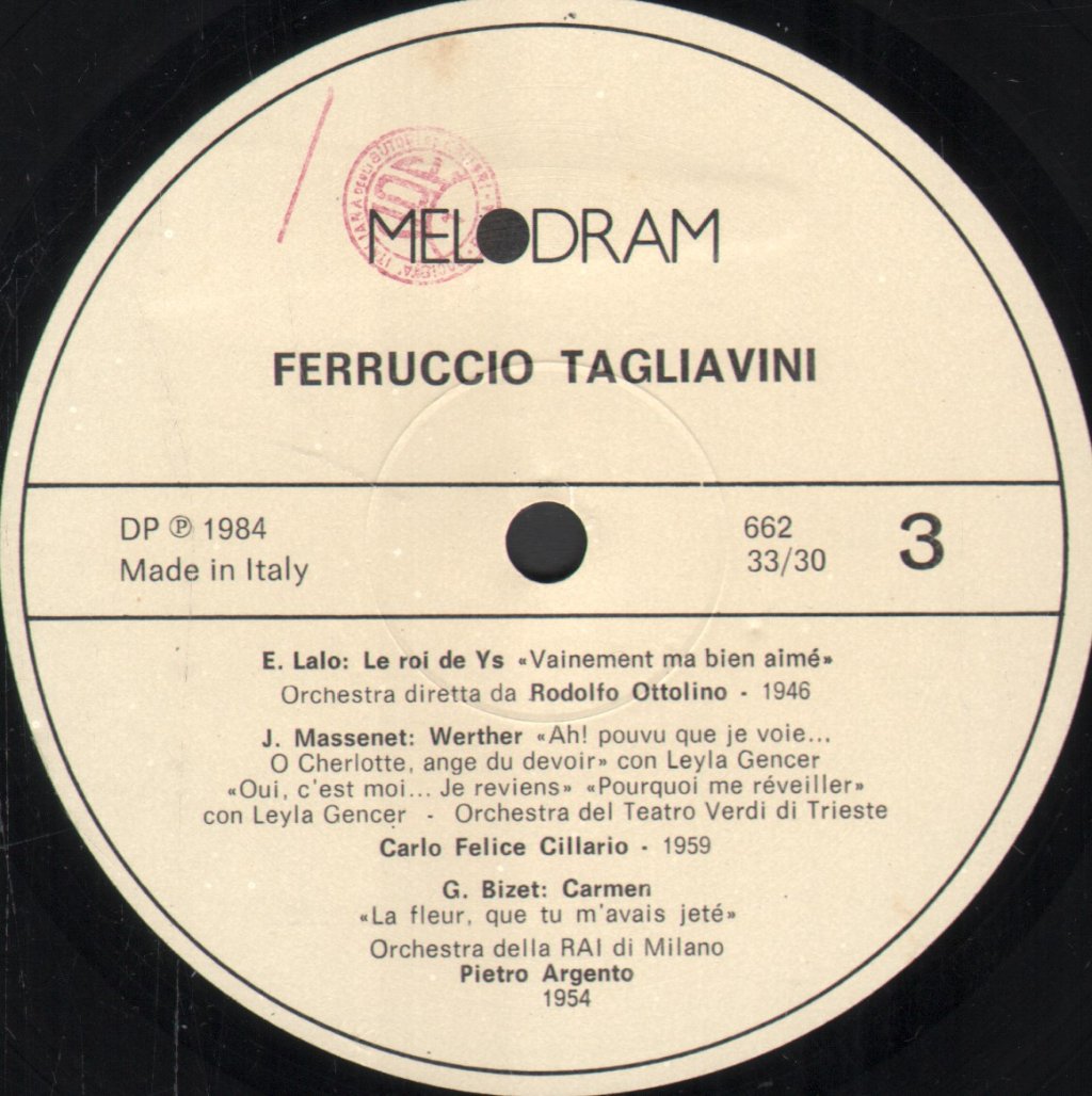 Ferruccio Tagliavini - Live 25 Voci Celebri Della Lirica - Double Lp