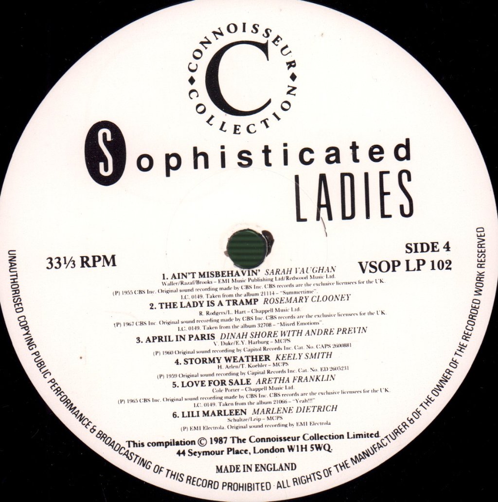 Various Artists - Sophisticated Ladies - Double Lp