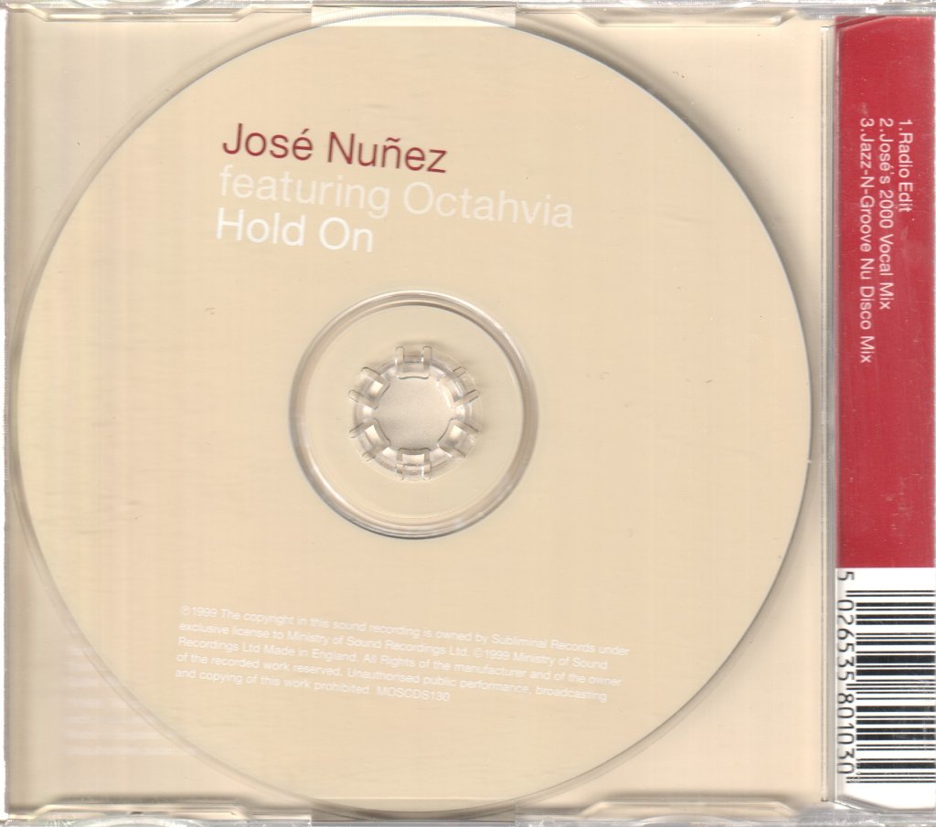 jose nunez featuring octahvia - Hold On - Cd