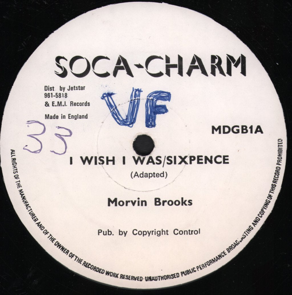 Morvin Brooks - I Wish I Was A Sixpence - 12 Inch