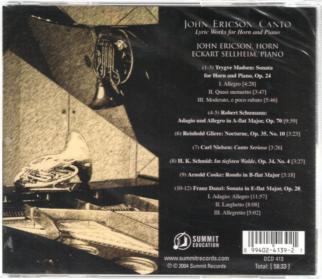 John Ericson / Eckart Sellheim - Canto - Cd