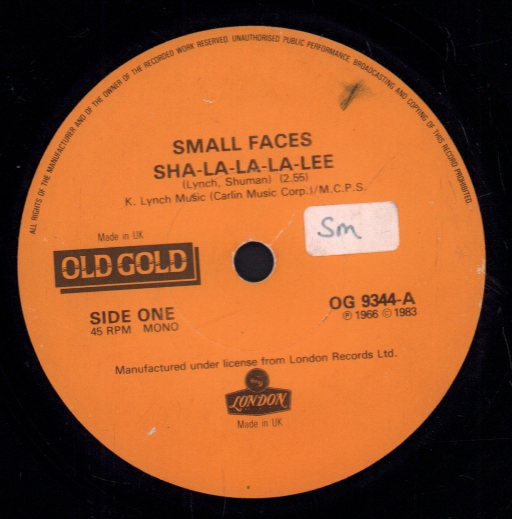 Small Faces - Sha-La-La-La-Lee / Whatcha Gonna Do About It? - 7 Inch
