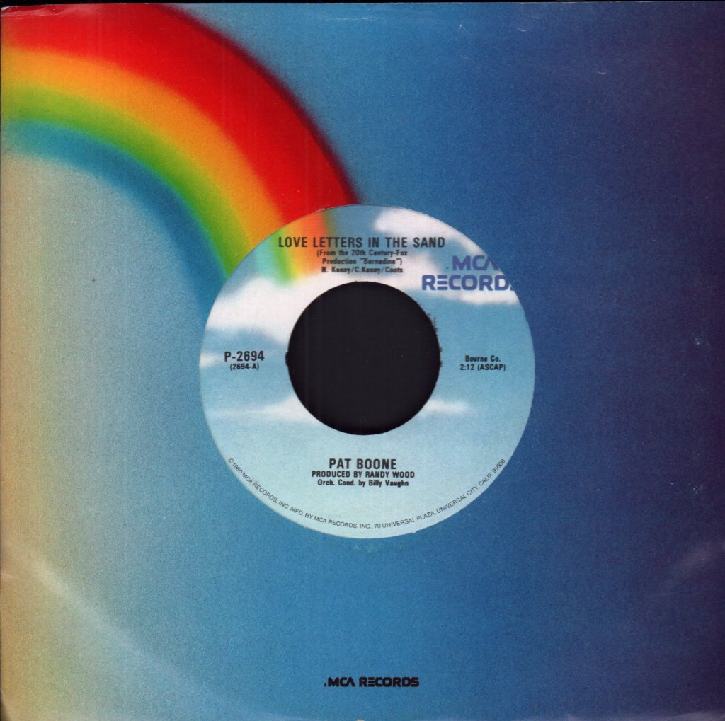 Pat Boone - Love Letters In The Sand - 7 Inch