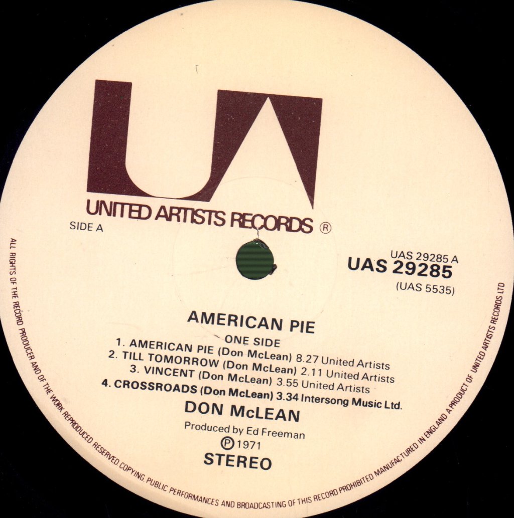 Don McLean - American Pie - Lp