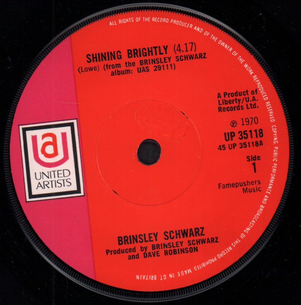 Brinsley Schwarz - Shining Brightly - 7 Inch