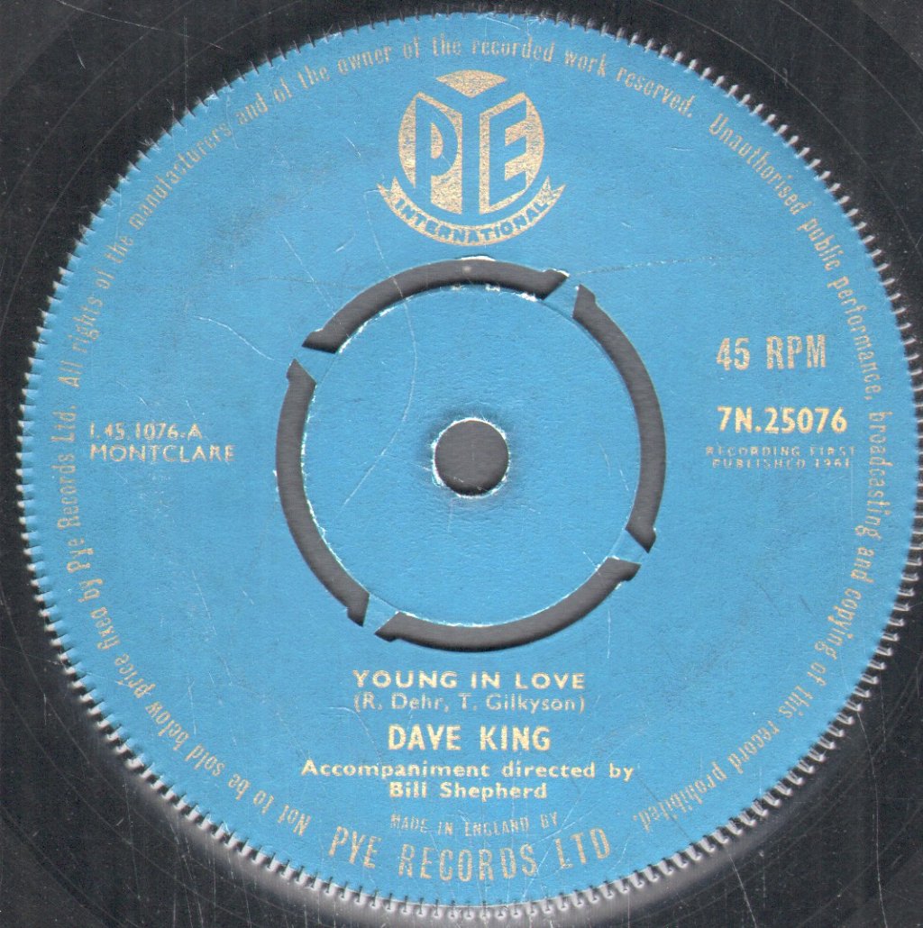 Dave King - Young In Love - 7 Inch