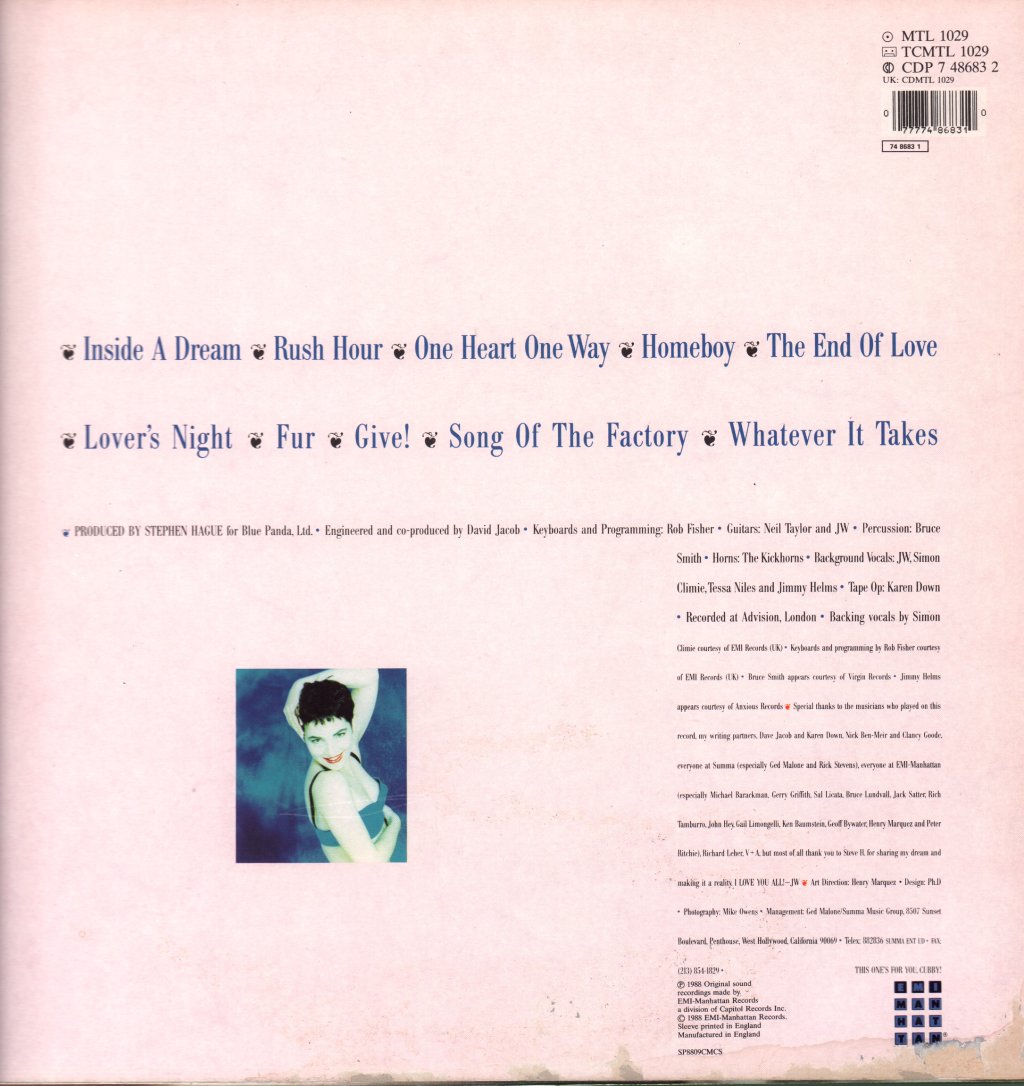 Jane Wiedlin - Fur - Lp