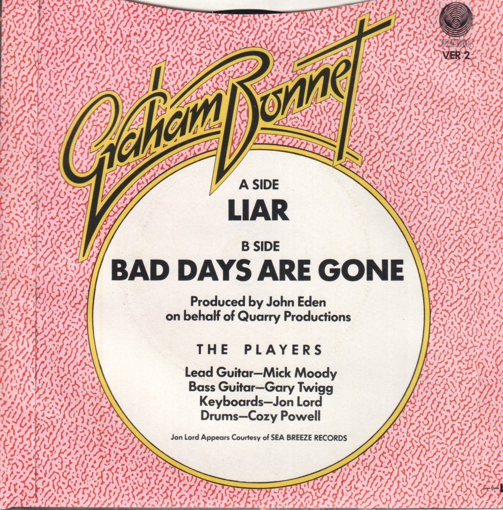 Graham Bonnet - Liar - 7 Inch
