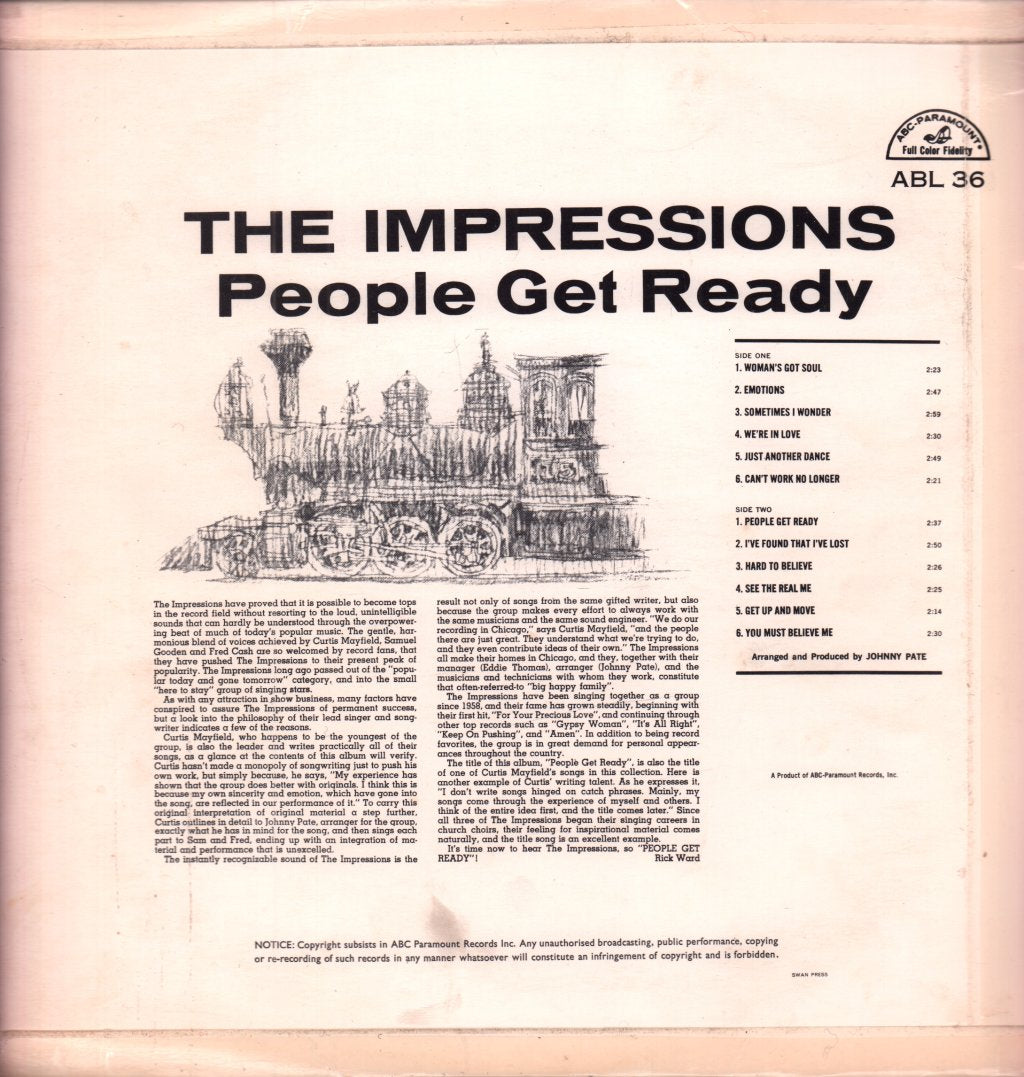 Impressions (Soul Group) - People Get Ready - Lp