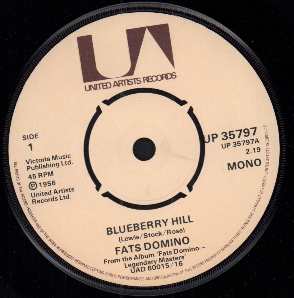 Fats Domino - Blueberry Hill - 7 Inch