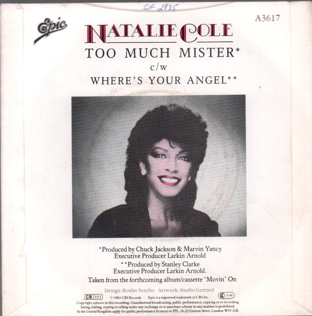 Natalie Cole - Too Much Mister - 7 Inch