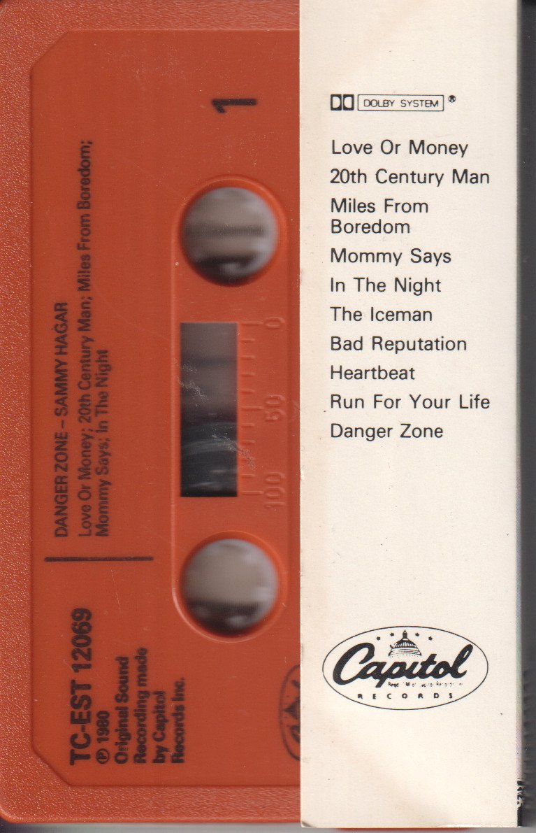 Sammy Hagar - Danger Zone - Cassette