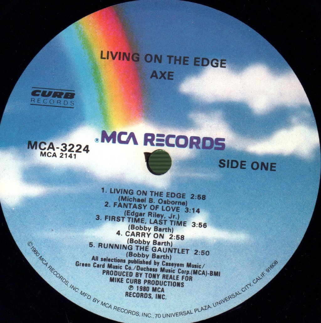 Axe - Living On The Edge - Lp
