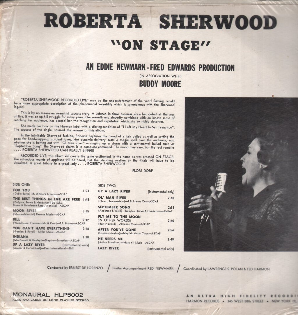 Roberta Sherwood - On Stage - Lp