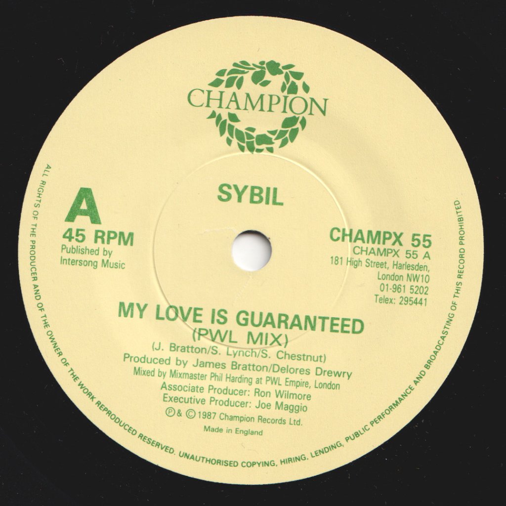 Sybil - My Love Is Guaranteed - 7 Inch