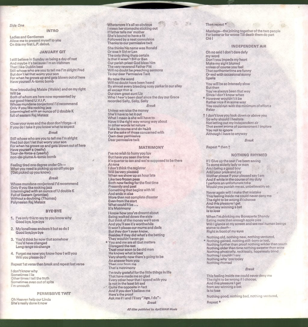Gilbert O'Sullivan - Himself - Lp