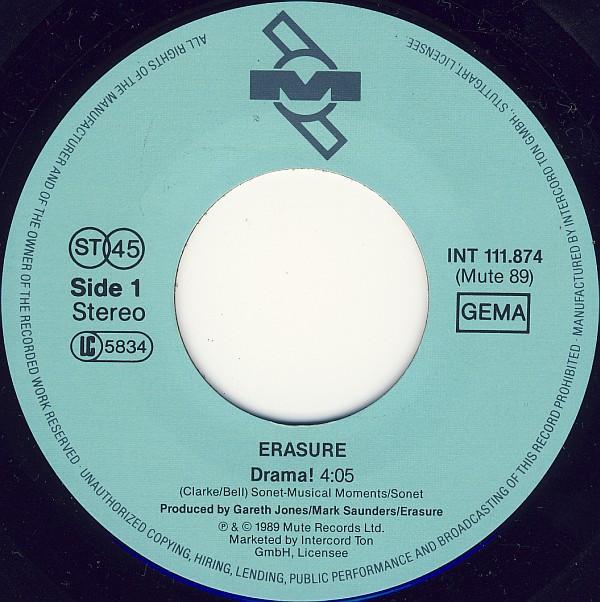Erasure - Drama! - 7 Inch