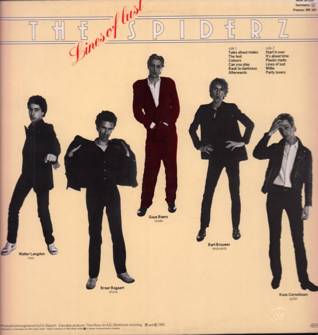 Spiderz - Lines Of Lust - Lp