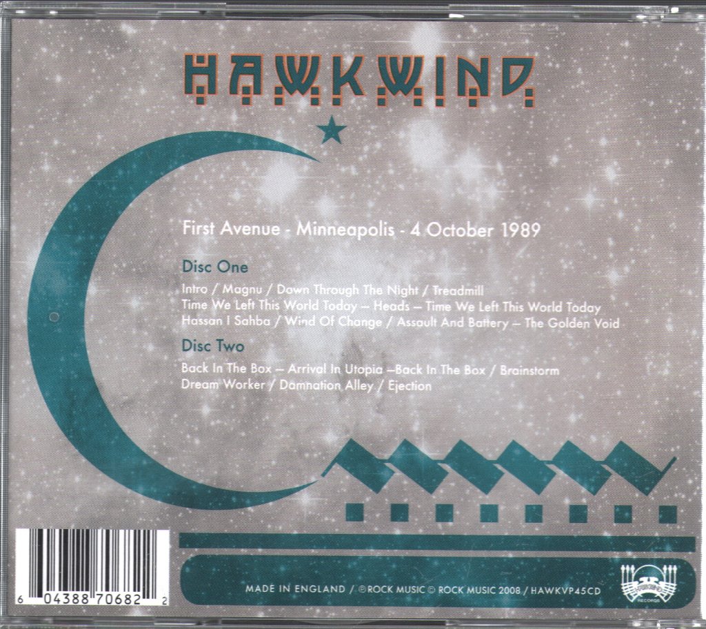 Hawkwind - Minneapolis 1989 - Double Cd