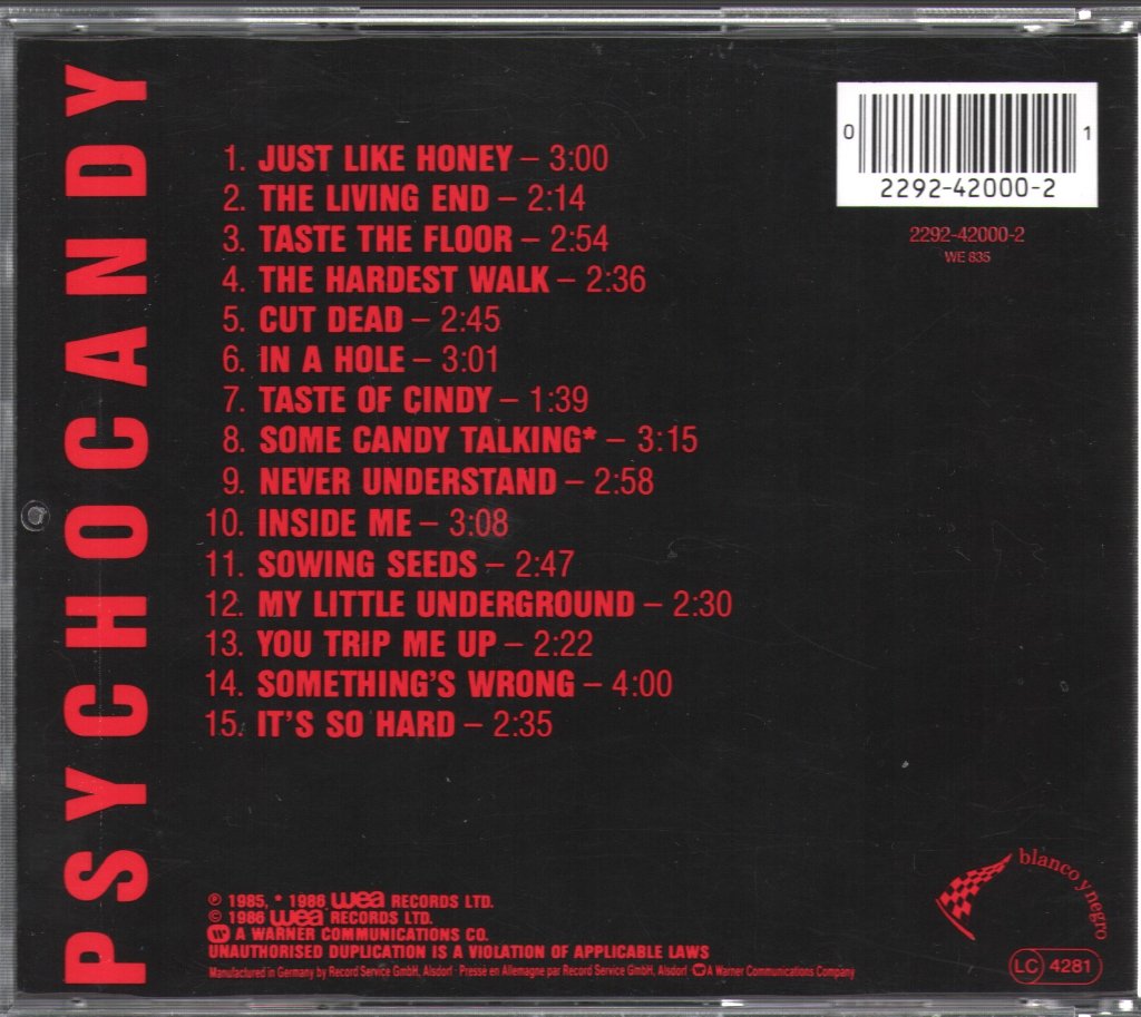 Jesus And Mary Chain - Psychocandy - Cd