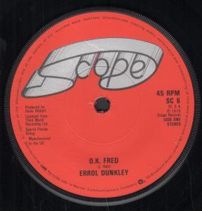 Errol Dunkley - Ok Fred - 7 Inch