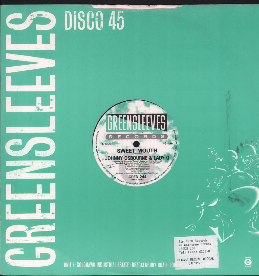 Johnny Osbourne & Lady G - Sweet Mouth - 12 Inch